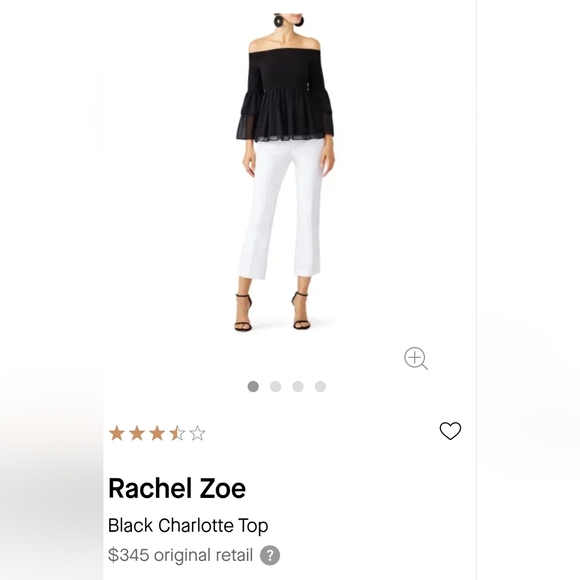 In mystery bundle NWT RACHEL ZOE 🤩layered  cold shoulder chiffon top -layered - Picture 9 of 14